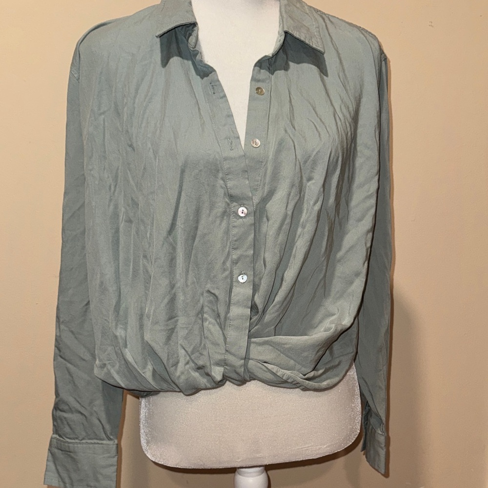 Franco Elegant Green Women's Top